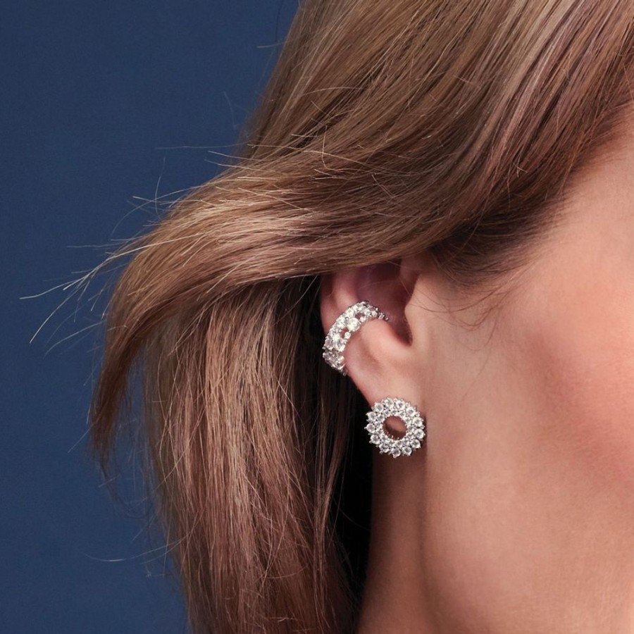 Orhangen SIF JAKOBS | Livigno Ear Cuff | Silver | Vita Zirkoner