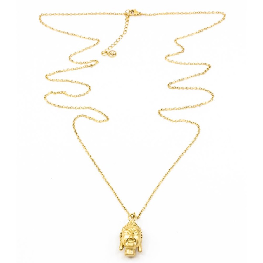 Halsband SEVEN EAST | 7East – Buddha 90Cm Halsband Guld