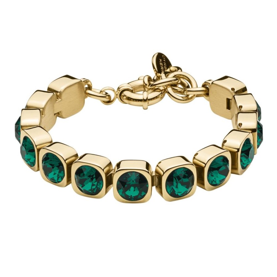 Armband Dyrberg Kern | Conian Sg Green Armband | Guld