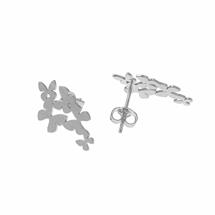 Orhangen CU Jewellery | Cu Jewellery – Butterfly Flock Orhangen, Silver