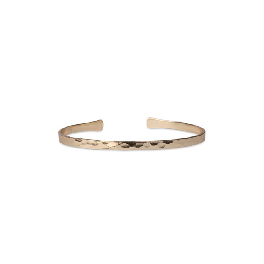 Armband PFG Stockholm | Pfg Stockholm – Hammered Bangle, Guld