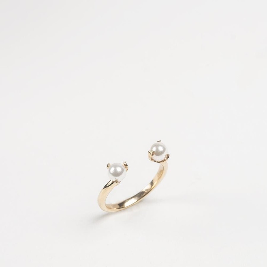 Ringar Cornelia Webb Smycken | Cornelia Webb – Pearled Open Ring Xs, Guld