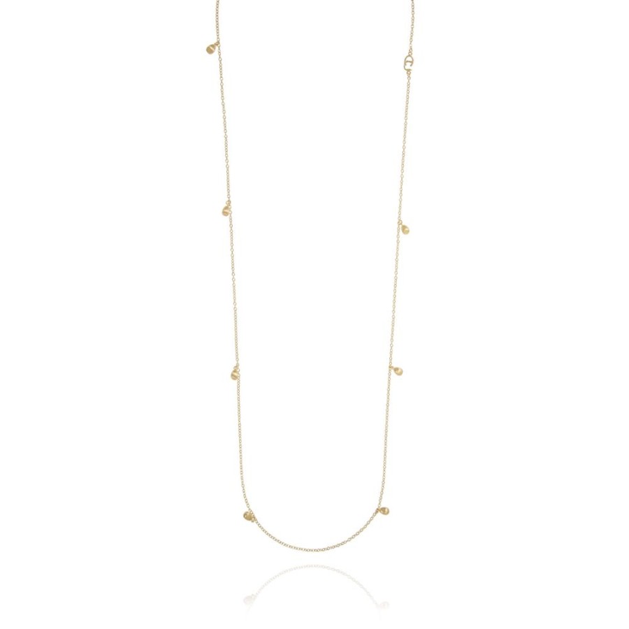 Halsband CU Jewellery | Cu Jewellery – Drop Langt Halsband, Guld