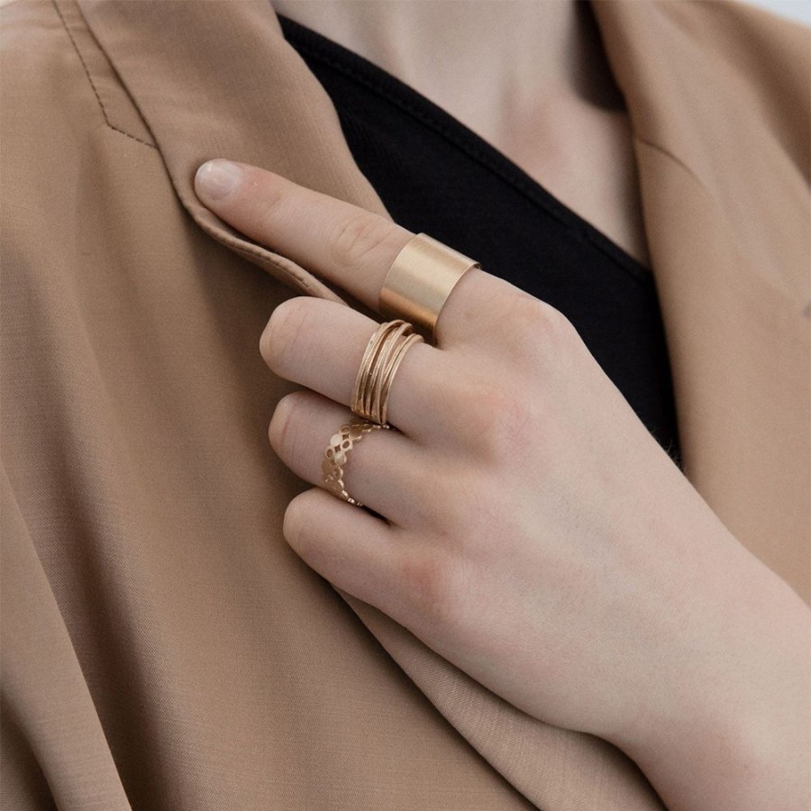 Ringar Dansk Copenhagen | Dansk Copenhagen – Tabitha Simple Ring, Guld