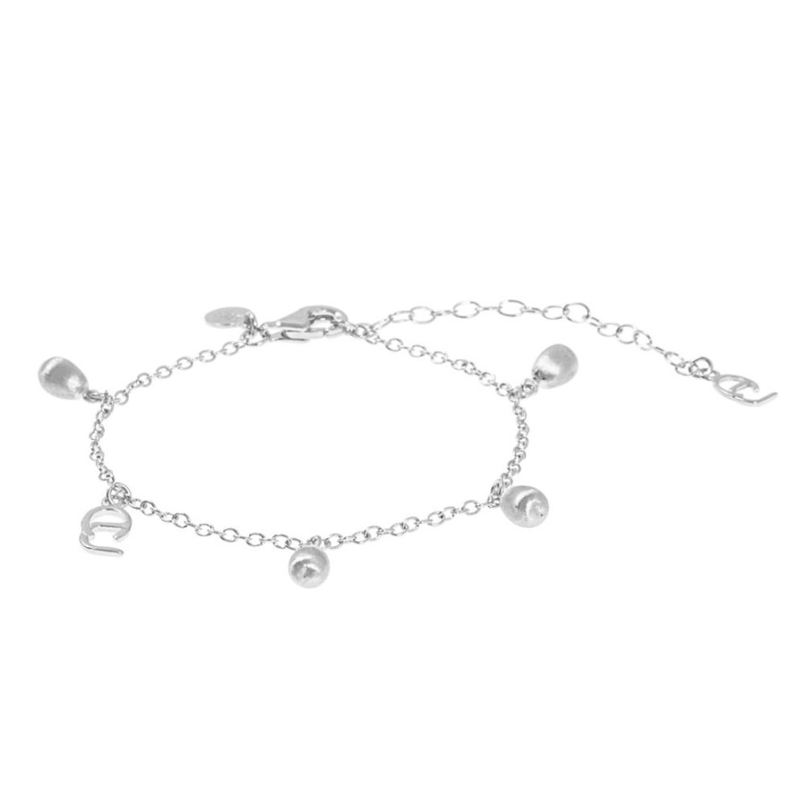 Armband CU Jewellery | Cu Jewellery – Drop Charm Armband, Silver