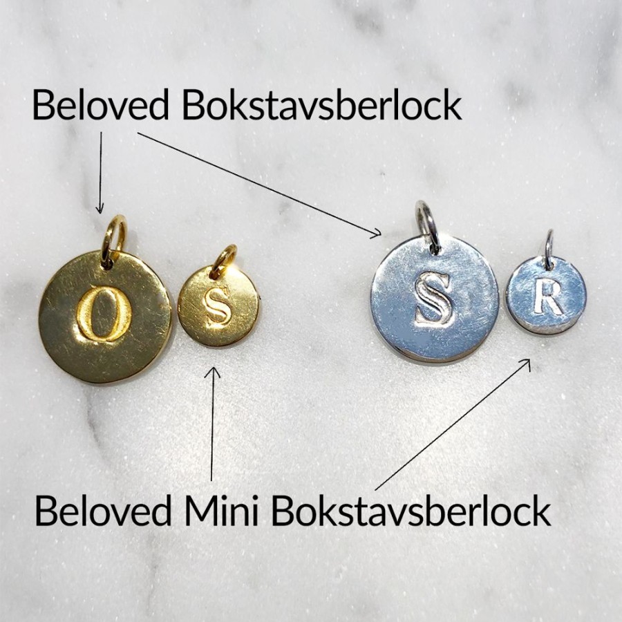 Halsband Syster P Smycken | Syster P – Beloved Bokstavsberlock, A-O Silver