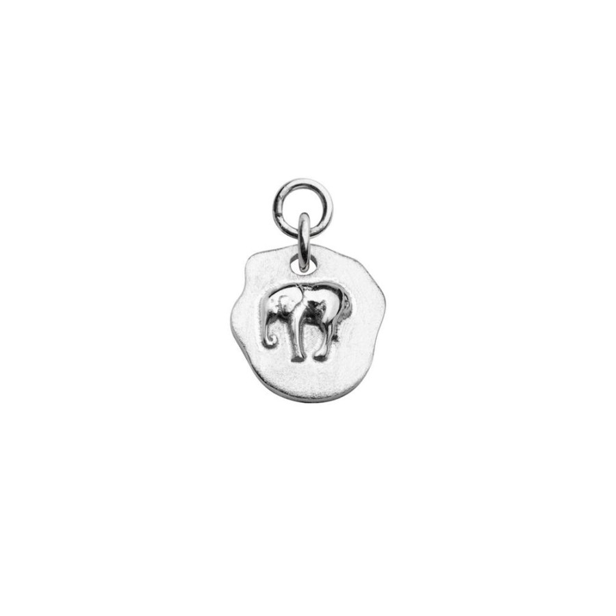 Orhangen CU Jewellery | Cu Jewellery – Letters Elephant Berlock For Hoops, Silver