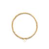 Armband CU Jewellery | Cu Jewellery – Cubic Elastiskt Armband, Guld