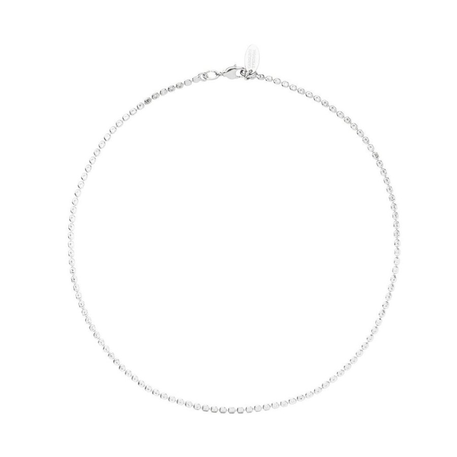 Halsband Caroline Svedbom | Caroline Svedbom – Diamond Chain Rhodium/Rhodiummetall