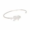 Armband Anna + Nina Smycken | Anna + Nina – Fish Cuff Armband, Silver