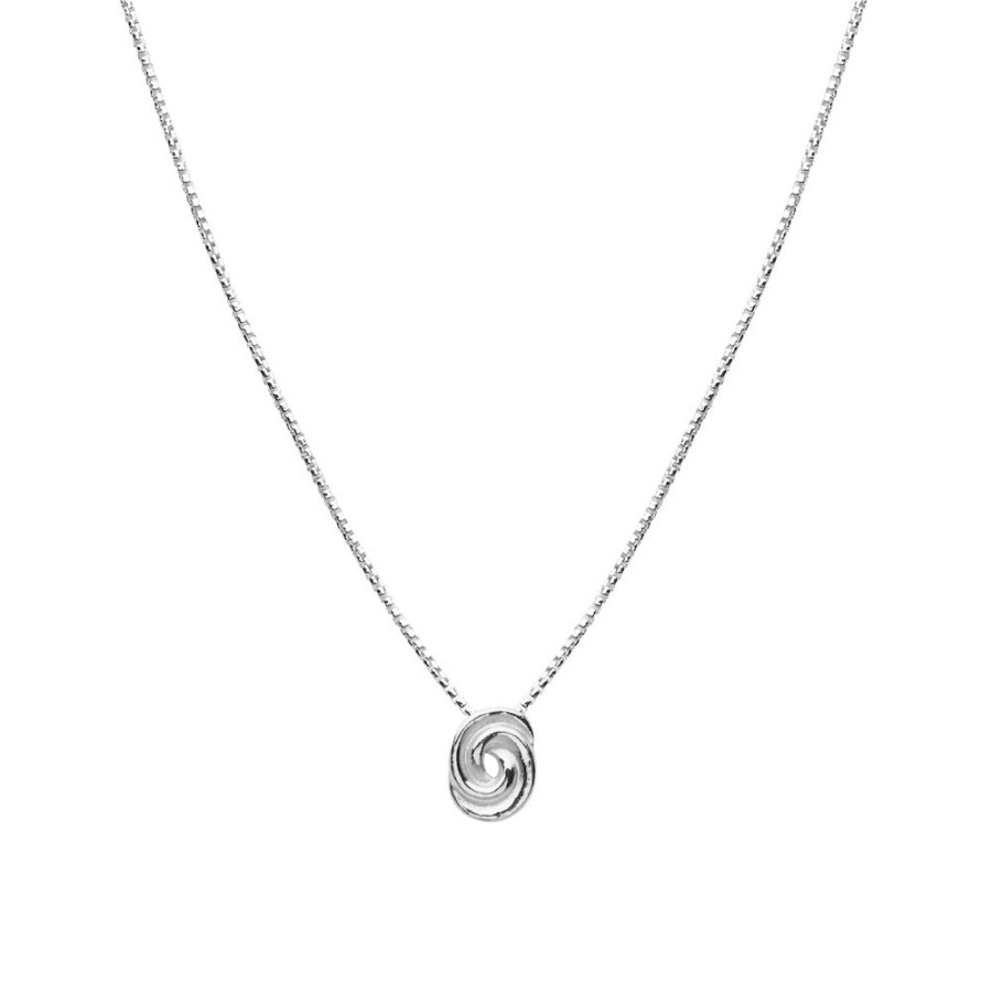 Festsmycken CU Jewellery | Cu Jewellery – Loop Bun, Halsband 42-47, Silver