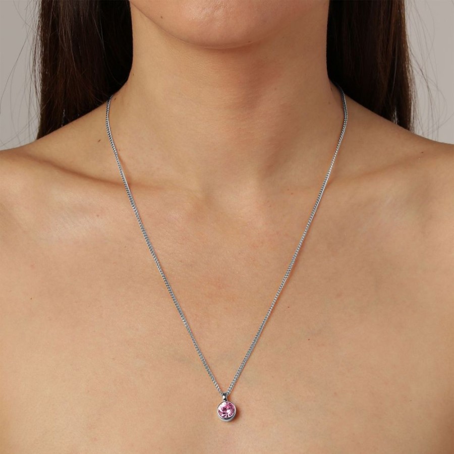 Halsband Dyrberg Kern | Ette Ss Light Rose Halsband | Silver