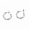 Orhangen SEVEN EAST | Twist Hoop Orhangen Silver