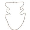 Halsband SEVEN EAST | Seven East – Mini Flat Chain Halsband, Silver