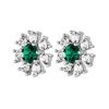 Orhangen Dyrberg Kern | Aude Ss Emerald Green | Crystal Orhangen | Silver