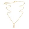 Herrsmycken SEVEN EAST | Seven/East – Inner Peace Vertical Halsband, Guld