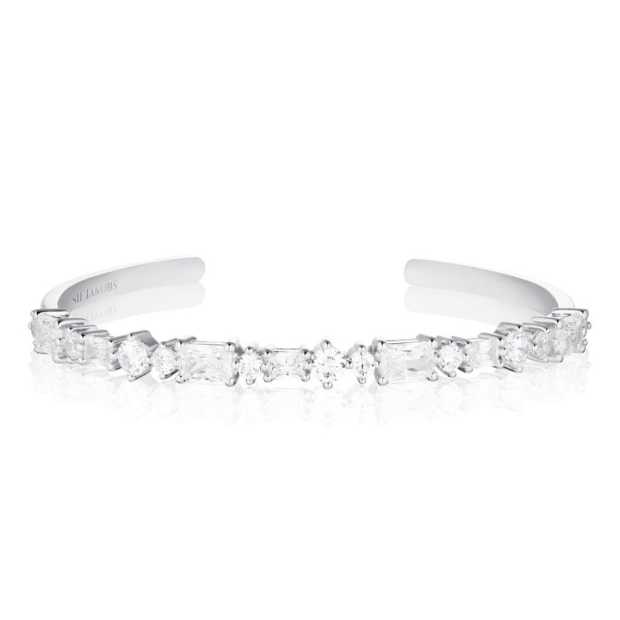 Armband SIF JAKOBS | Ivrea Bangle | Silver | Vita Zirkoner