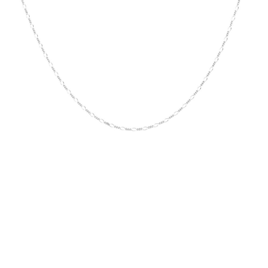 Halsband CU Jewellery | Cu Jewellery – Figaro Neck 40-45 Silver