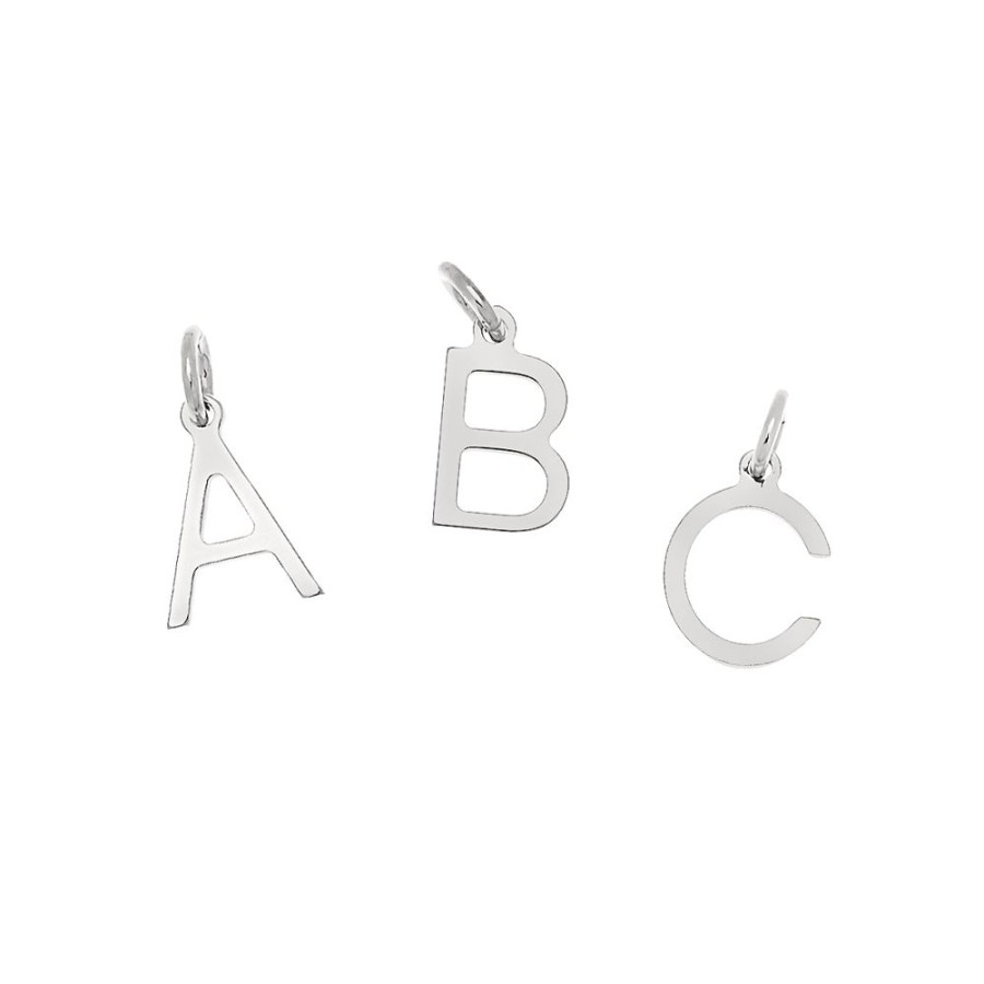 Barnsmycken CU Jewellery | Cu Jewellery – Bokstavsberlock, A-Z Silver