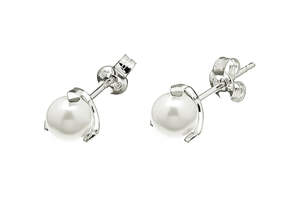 Orhangen CU Jewellery | Cu – Pearl Small Stud Orhangen, Silver