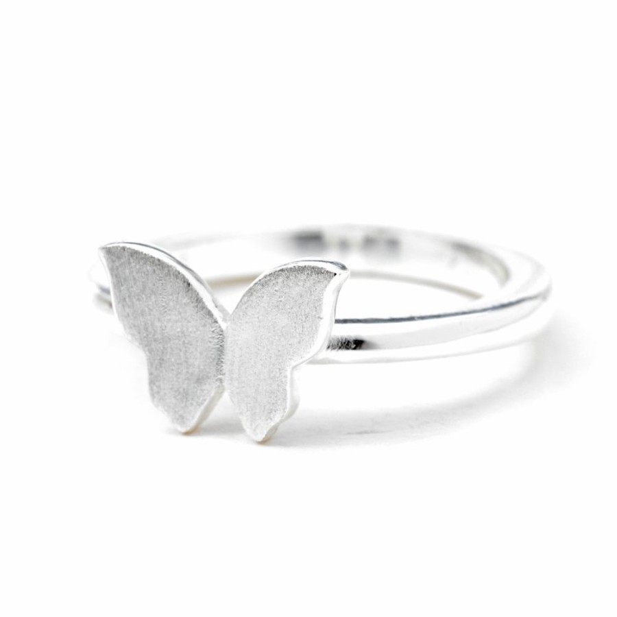 Ringar CU Jewellery | Cu Jewellery – Butterfly Ring, Silver