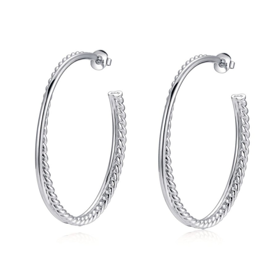 Festsmycken Pantolin Bagatelle | Pantolin Bagatelle – Twin Hoops Orhangen, Silver