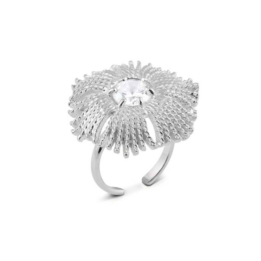 Festsmycken CU Jewellery | Cu Jewellery – Gatsby Big Stone Ring, Silver