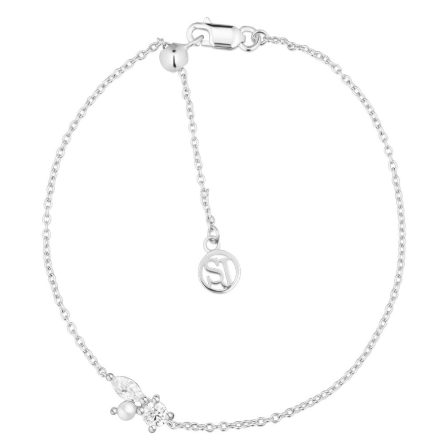 Armband SIF JAKOBS | Adria Tre Armband | Silver | Vita Zirkoner