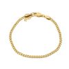 Armband SEVEN EAST | Seven East – Mini Flat Chain Armband, Guld