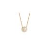 Halsband Blomdahl Medical | Blomdahl – G Brilliance Halo Pearl 8 Mm, White Halsband, Guld