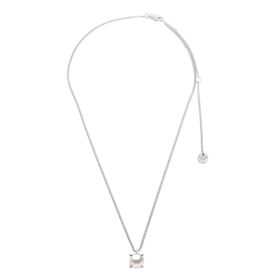 Halsband Dyrberg Kern | Dyrberg/Kern – Manny Pearl Halsband, Silver