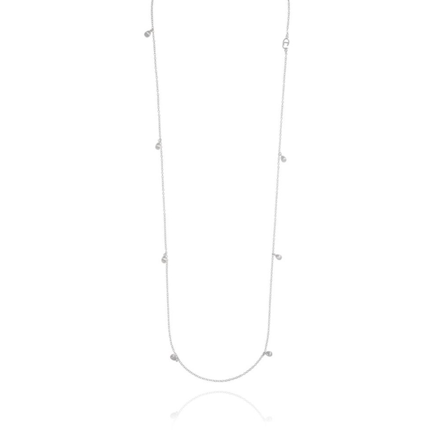 Halsband CU Jewellery | Cu Jewellery – Drop Langt Halsband, Silver