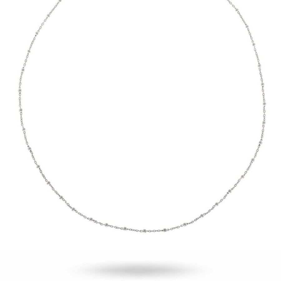 Halsband CU Jewellery | Cu Jewellery – Two Beaded Halsband, Silver