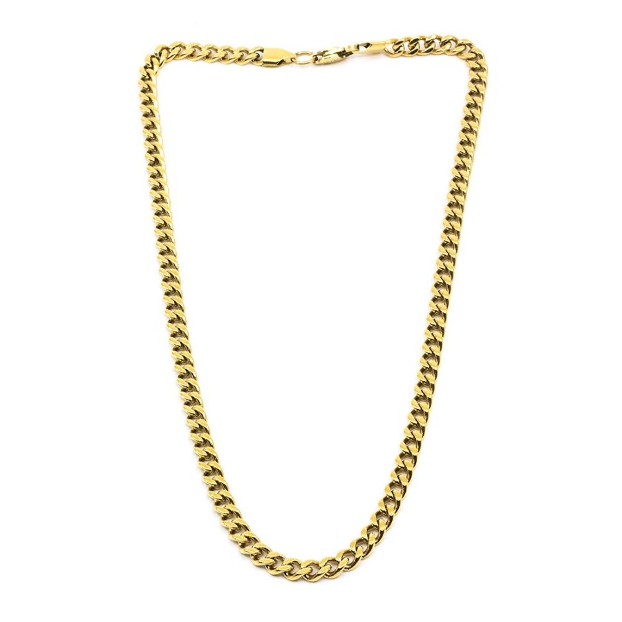 Halsband SEVEN EAST | Seven/East – Flat Chain Halsband 42, Guld