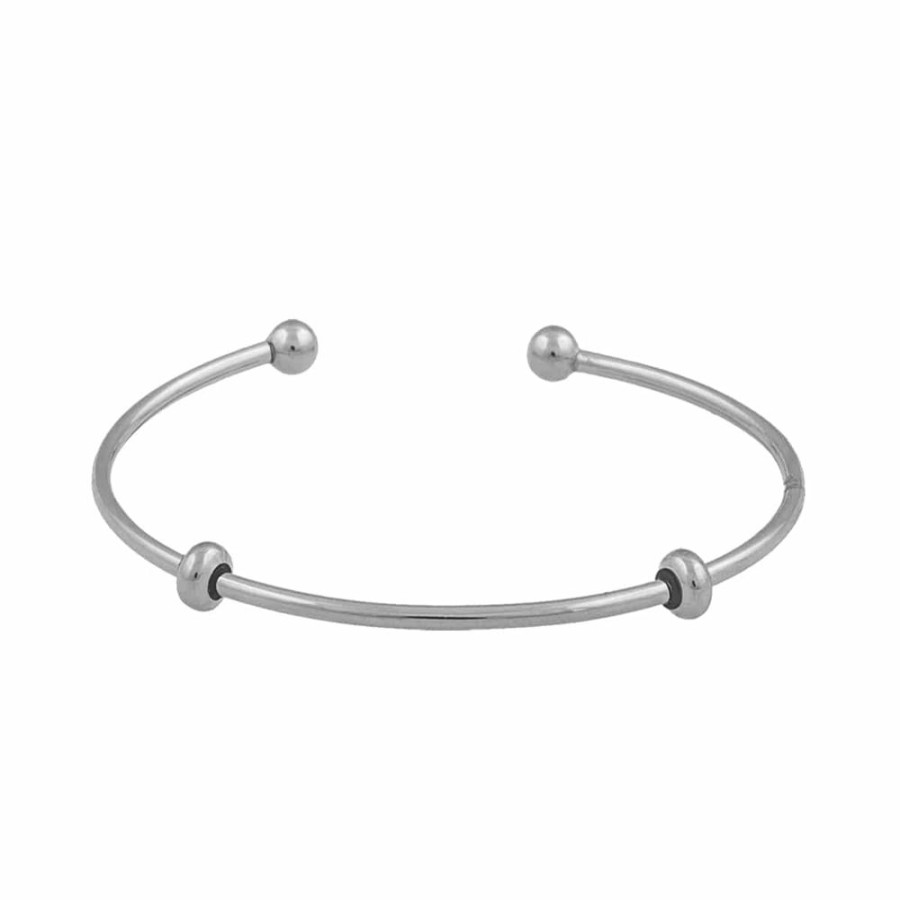 Armband CU Jewellery | Cu Jewellery – Letters Bangle Armband, Silver