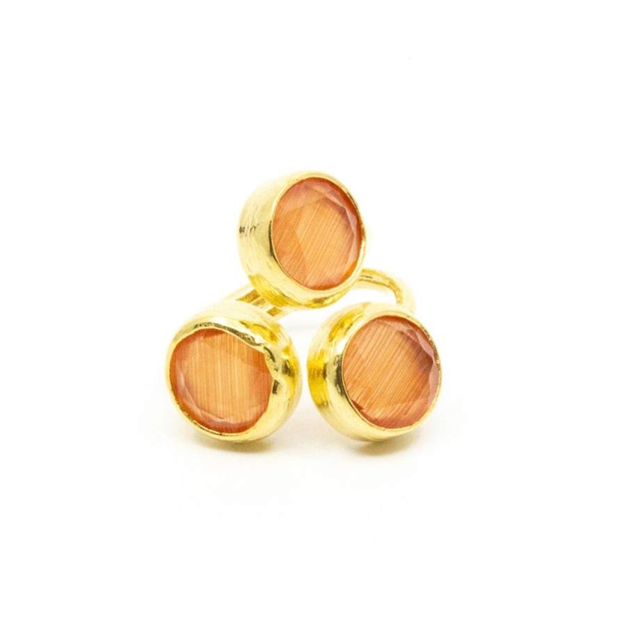 Ringar SEVEN EAST | Tripple Tau Ring Orange