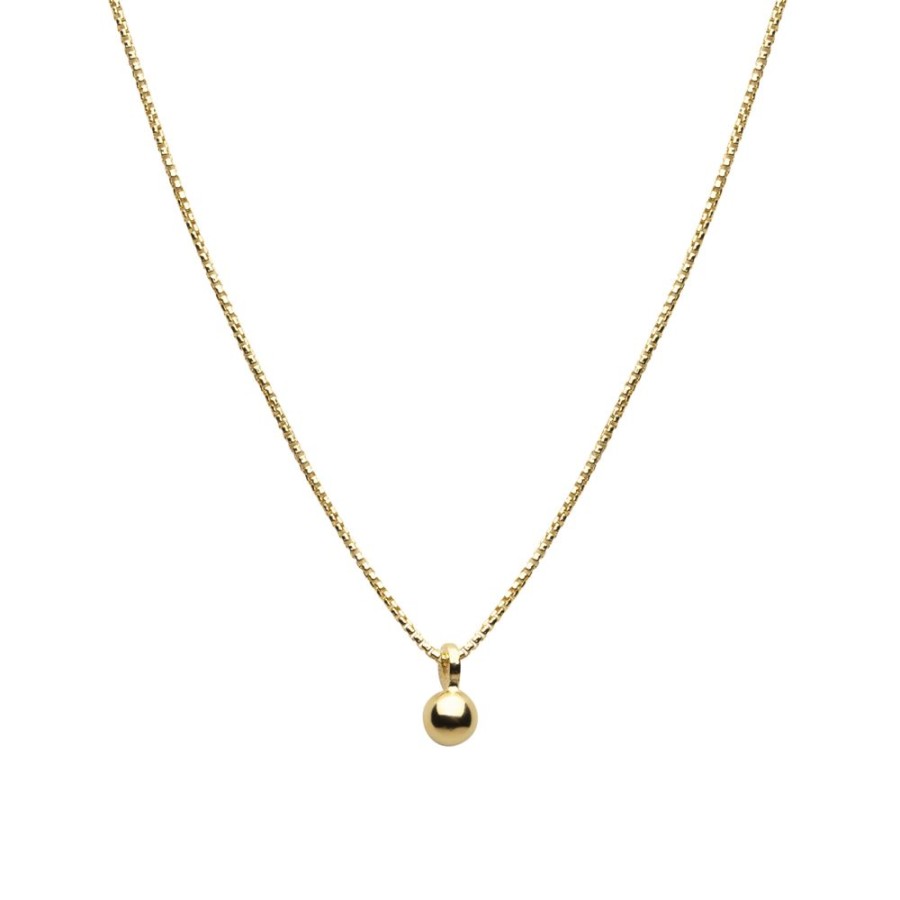 Halsband CU Jewellery | Cu – Saint Pendant Halsband, Guld