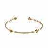 Armband CU Jewellery | Cu Jewellery – Letters Bangle Armband, Guld