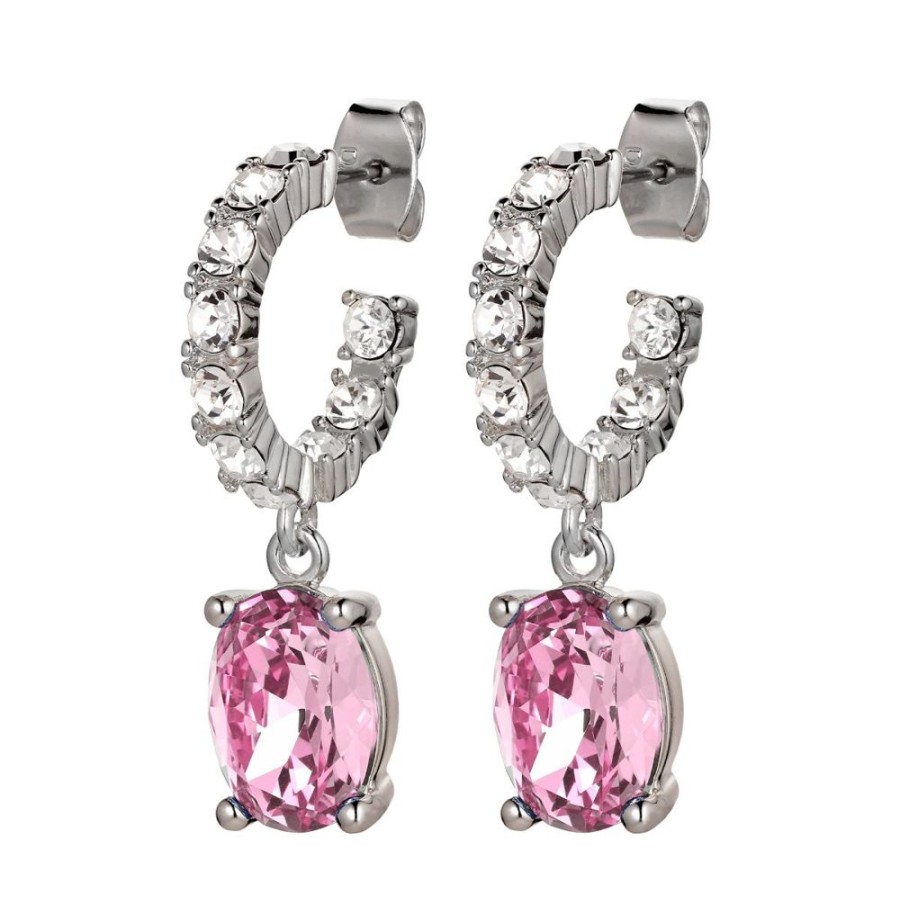 Orhangen Dyrberg Kern | Barbara Ss Light Rose Orhangen | Silver