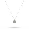 Halsband CU Jewellery | Cu Jewellery – Two Square Pendent Halsband, Silver