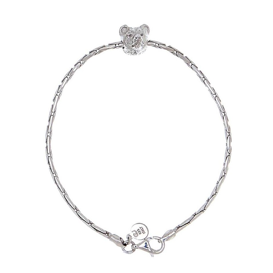 Herrsmycken CU Man | Cu Man – Bear Armband, Silver