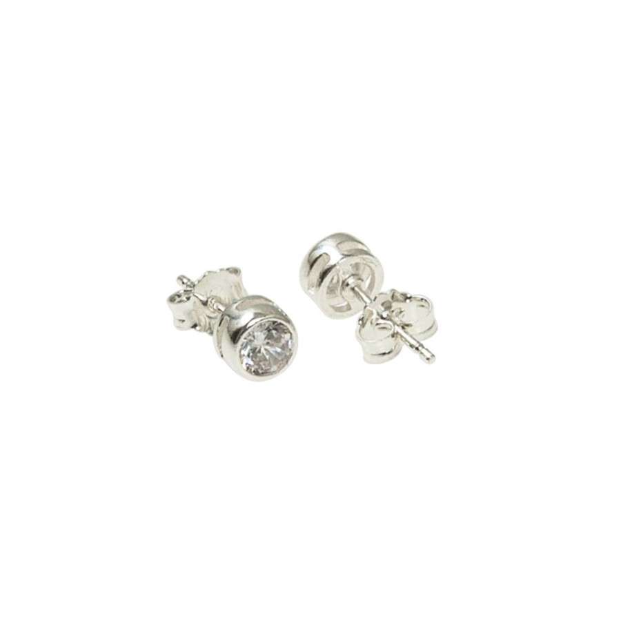 Orhangen CU Jewellery | Cu Jewellery – Cubic Stud Orhangen, Silver