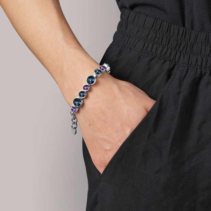 Armband Dyrberg Kern | Calice Ss Blue Armband | Silver