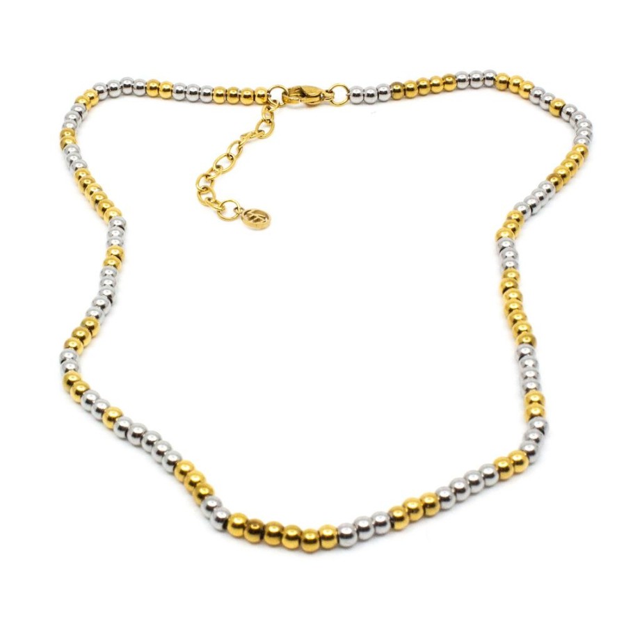 Halsband 7East | Ballchain Mash-Up Halsband 42Cm