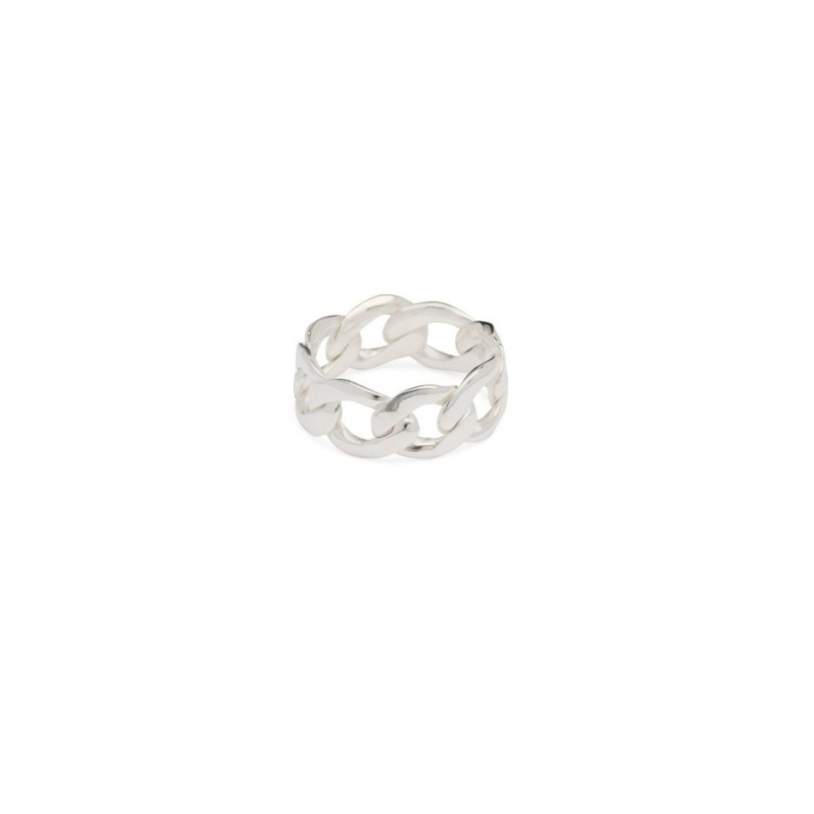 Ringar Syster P Smycken | Syster P – Links Curb Chain Ring Silver