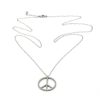 Halsband SEVEN EAST | Seven/East – Big Peace Langt Halsband, Silver