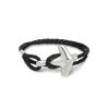 Armband Freya & Thor | Freya & Thor – Arch Hammer Double, Armband, Svart Lader/Silver