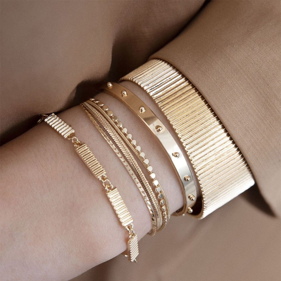 Armband Dansk Copenhagen | Dansk Copenhagen – Bjork Link Armband, Guld