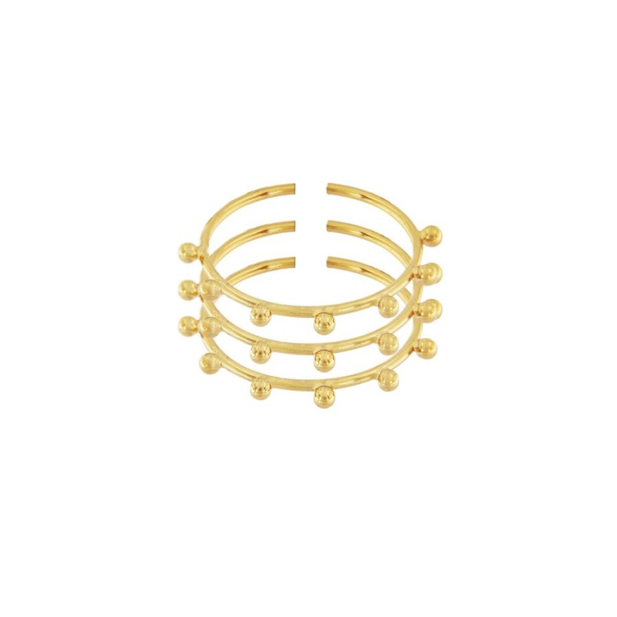 Ringar Dansk Copenhagen | Dansk Copenhagen – Brooklyn 3In1 Ring, Guld