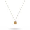 Halsband CU Jewellery | Cu Jewellery – Two Square Pendant Halsband, Guld